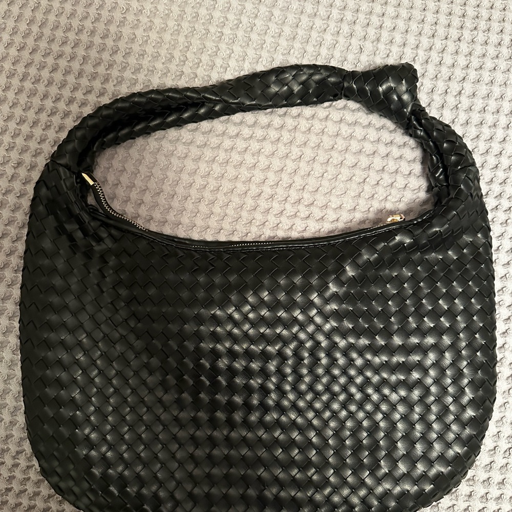 Anthro Brigitte Satchel by Melie Bianco in black. Used a couple of times.